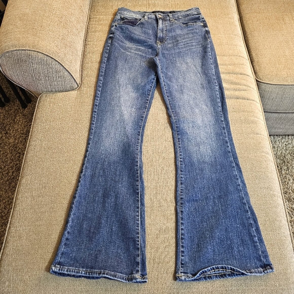 Lucky Brand Stevie High Rise Flare Medium Wash Western Casual Jeans Size 10/30 - Picture 1 of 10